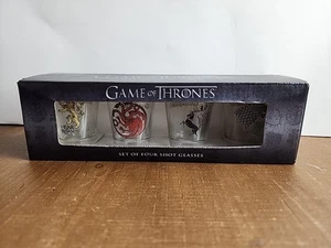GAME OF THRONES Family Crests - Shot Glasses Set Of 4 HBO - Picture 1 of 15