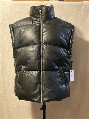 Женский маленький очень толстый жилет-пуховик из искусственной кожи полиэстера Forever 21 - Изображение 1 из 3