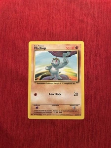 1999 Pokemon Machop Unlimited 52/102! Never Played! Kept In Storage! - Picture 1 of 10