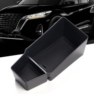 Armrest Storage Box for Car Interior For Nissan 2022 Auto Organizer Black - Picture 1 of 6