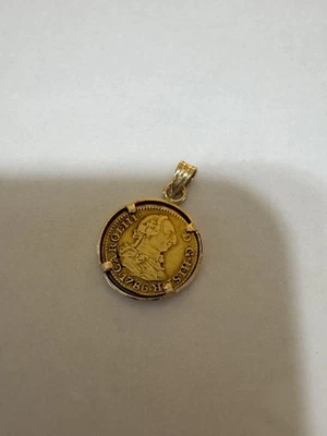 1786 Carolus IIl  Half Escudo Gold Coin  KM#425.1  .875 Purity Aprox 1.69 Grams - Image 1 of 3