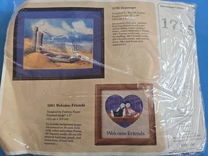 THE CREATIVE CIRCLE #1795 SEASCAPE NEW KIT Boat Beach Seagull Embroidery Crewel  - Picture 1 of 6