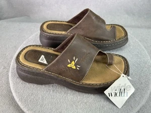 Sandalias De Colección Y2K LOWER EAST SIDE Gruesas Plataforma Punta Anillo Talla 6.5 AMPLIAS Flor - Imagen 1 de 11