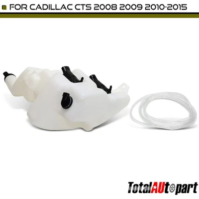 Reservatório de lavadora de para-brisa com bomba e tampa para Cadillac CTS 2008 2009 2010-2015 - Imagem 1 de 4