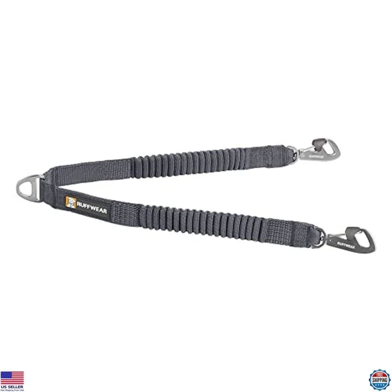 Extensión de correa de acoplamiento de doble vía Ruffwear para 2 perros, gris basalto, duradera Foto 1 de 4