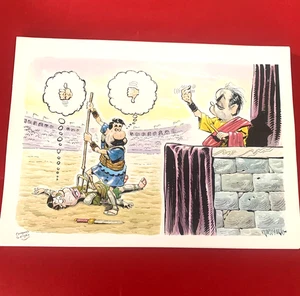 4 PLATES OF SPANISH POLITICAL CARTOONS FROM THE 1990s BY RICARDO & NACHO - Picture 1 of 24