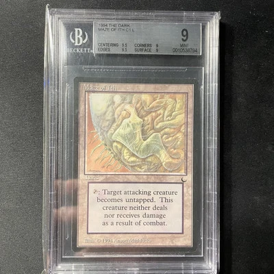 MTG Maze of Ith (The Dark) Graded BGS Mint 9 Quad++ - Image 1 of 4