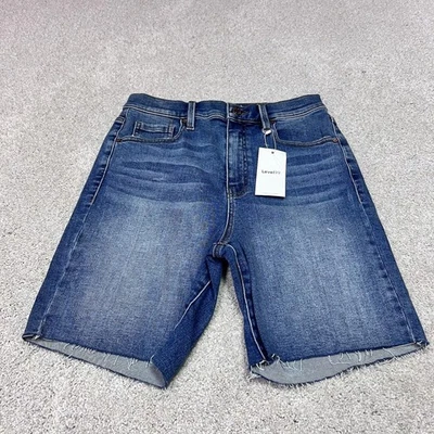 Pantalones Cortos Mujer Level99 Azul Denim Bolsillos Talla 27 Nuevos con Etiquetas Foto 1 de 4