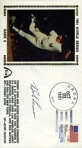 Bob Lemon Signed Jsa Cert Sticker 1981 World Series Fdc Autograph - Picture 1 of 1