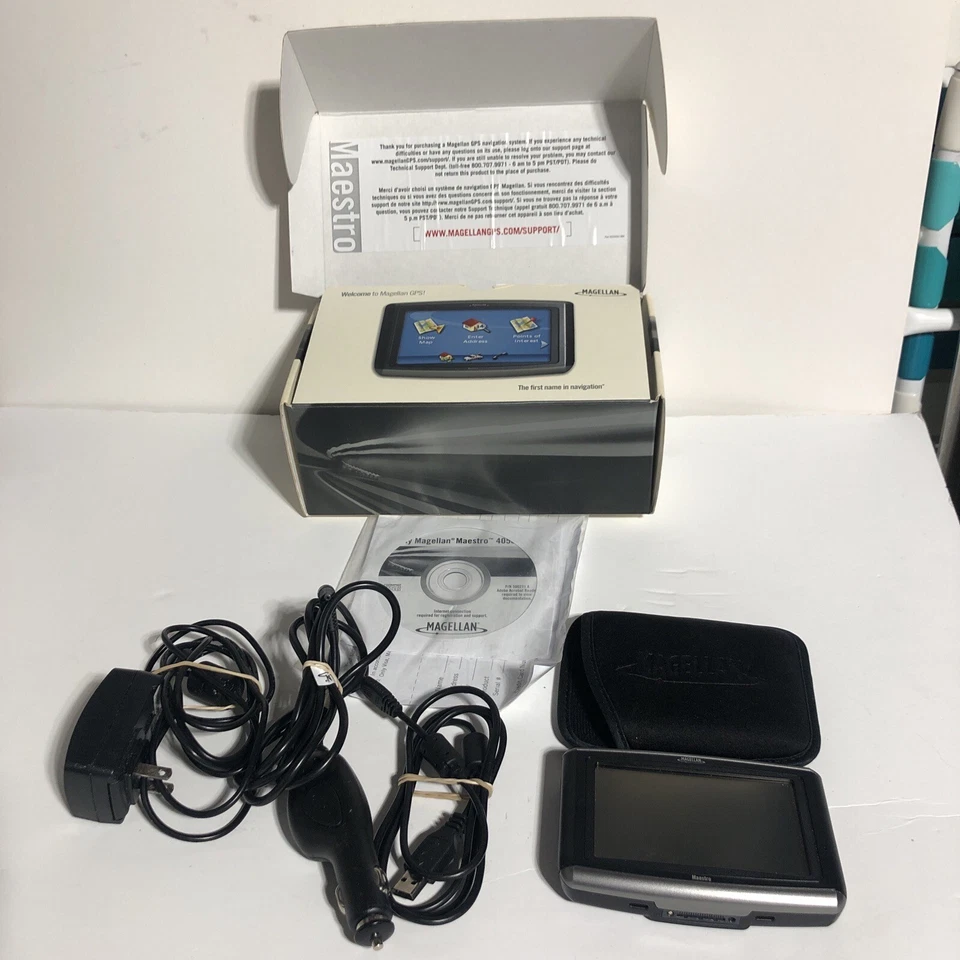 Magellan Maestro 4050 Car GPS Navigator 4.3" Screen LCD AAA Built-Intourbook - Image 1 of 4