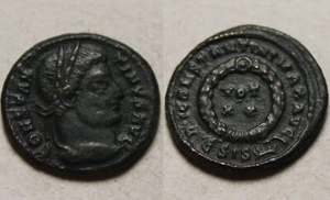 Constantine 321AD Rare genuine ancient Roman coin Laurel wreath success Sunburst - Picture 1 of 9