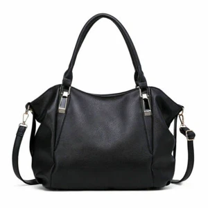 🔥Ladies Designer Soft Faux Leather Slouchy Hobo Handbag Tote Shoulder Bag NEW~ - Picture 1 of 10