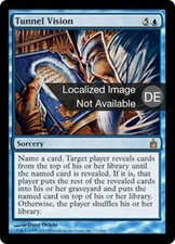 1X Tunnel Vision - Ravnica: City of Guilds - German, Damaged MTG CARD