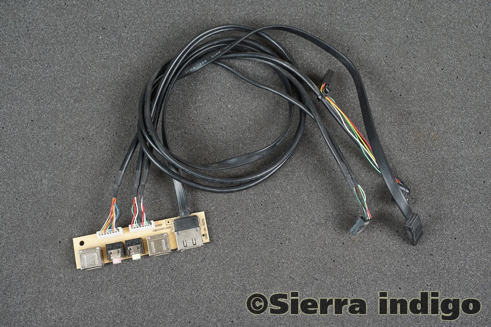 USB-25-SATA eSATA USB Audio Front i/o Panel with Cables - Bild 1 von 1