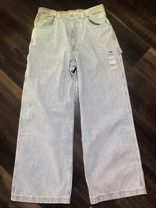 Levi's Baggy Jeans Cinch Nadelstreifen Herren 31 x 31 Skate Grunge Carpenter NEU Y2K - Bild 1 von 24