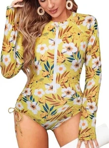 JACK SMITH WOMENS 1 PIECE SWIM SUIT / RASH GUARD LONG SLEEVE - Picture 1 of 3