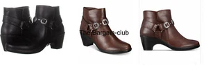 Easy Street Bailey Buckle Ankle Boots Sizes M/ W/ WW - Picture 1 of 9