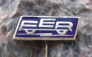 Vintage VEB Kombinat Fahrzeugelektrik Ruhla FER Car Motor Parts Pin Badge - Picture 1 of 4