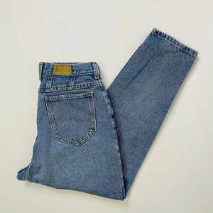 Vintage USA Made Lee High Rise Relaxed Tapered Jeans 29-30" Women's Denim Blue - Picture 1 of 10