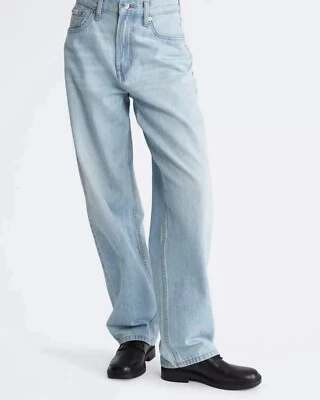 Calvin Klein 90s Loose Original Fit Distressed Boyfriend Jeans Marbled Beacon - Image 1 of 4