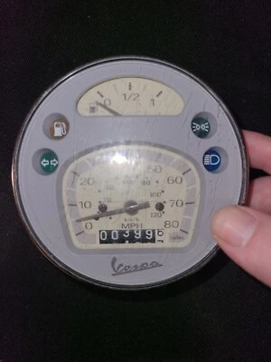 Vespa PX150 PX150E 1998-2005 98-05 velocímetro calibre 638809 VER NOTAS Foto 1 de 4