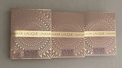 Lote de 3 muestras LALIQUE L'AMOUR EDP 0,06 oz / 1,8 ml Foto 1 de 2