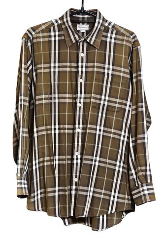Camicia Burberry Check manica lunga europea taglia M Nova Check autentica uomo