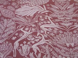 Free Spirit cotton fabric Gothic Jumping Deer Ferns Purple Plum BTP 42W x 52L - Picture 1 of 5