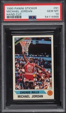 PSA 10 MICHAEL JORDAN 1990-91 Panini Stickers #91 Chicago Bulls RARE GEM MINT 10