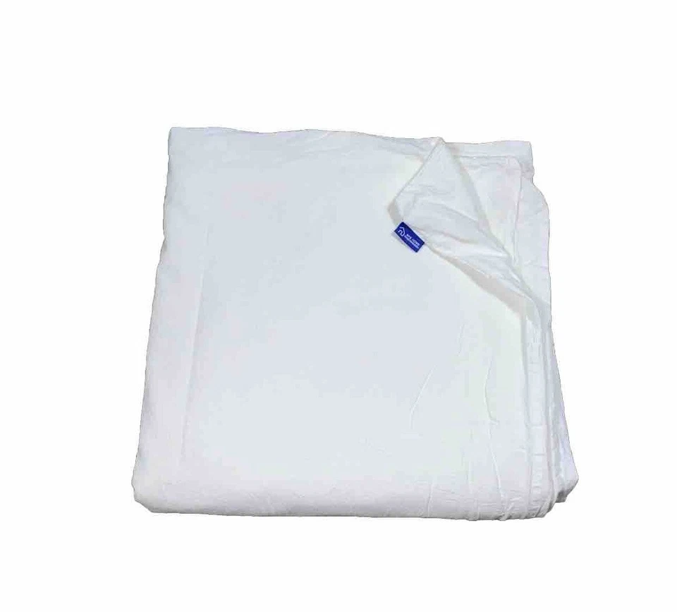 BFS Home Off White Duvet Cover Linen & Cotton Queen Size Bedding Solid Zippered - Image 1 of 4