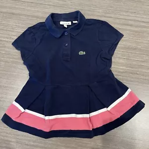 Lacoste Shirt Girl Size 8 Babydoll Style EUC - Picture 1 of 5
