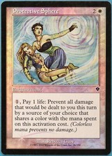 Protective Sphere FOIL Invasion PLD White Common MTG CARD (ID# 228163) ABUGames