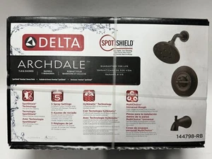 Delta 144798-RB Archdale Tub & Shower Trim w/ Valve, Venetian Bronze New - Afbeelding 1 van 2