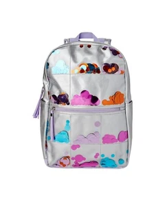 NWT Wonder Nation Girls Quilted Silver And Purple Foil "Funfetti: Backpack - Picture 1 of 10