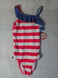 SO Authentic American Heritage Girls One Piece One Shoulder Swimsuit Size 14 - Picture 1 of 7