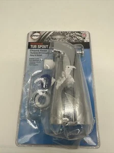 DANCO Universal 5 in. Tub Spout with Handheld Shower Fitting Chrome Finish 89266 - Picture 1 of 3