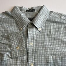 Lyle & Scott Scotland Mens XL 80’s 2 Ply Cotton Long Sleeve Button Up Shirt