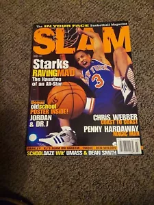SLAM Magazine #4 John Starks marzo 1995 senza etichetta New York Knicks POSTER ALL'INTERNO - Foto 1 di 4