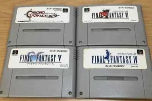 SYY58 Nintendo Super Famicom CHRONO TRIGGER, Final Fantasy Ⅳ, Ⅴ & Ⅵ SET Japan - Picture 1 of 1