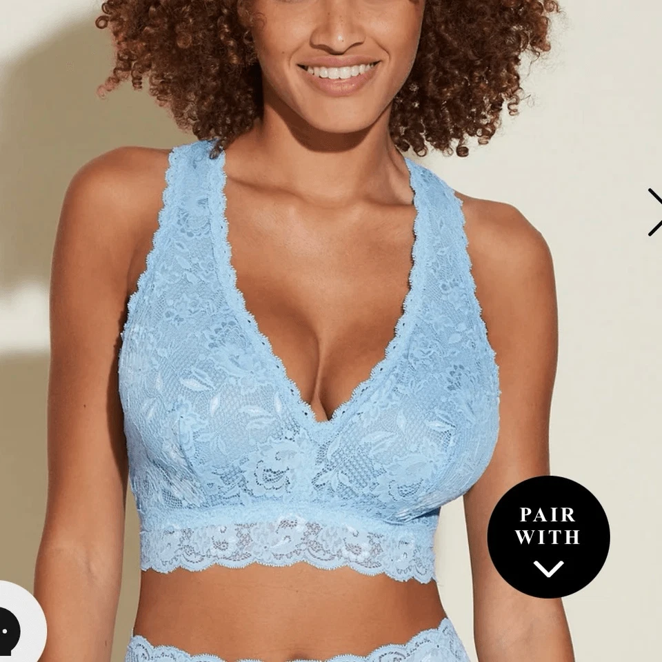 NEW CosaBella Never Say Never Curvy Racie Racerback Bralette Size M crystal blue - Image 1 of 4