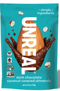 UNREAL Dark Chocolate Coconut Almonds 4 OZ Pack Of 1 - Picture 1 of 2