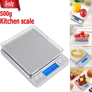 Báscula de cocina digital LCD de 0,03 g 500 g gramos de bolsillo alimentos electrónicos Reino Unido - Imagen 1 de 7