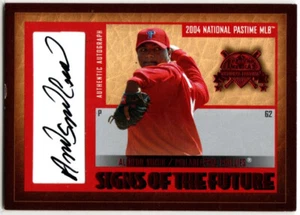 2004 Fleer Baseball Signs of the Future ROT Alfredo Simon AUTO PHILLIES 51/112 - Bild 1 von 1