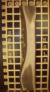 284 Eichenbrett Dekobrett Regalbrett Räuchereiche Massiv 30mm x 19-23cm x 118cm - Bild 1 von 3