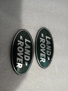 2PC 3D LAND ROVER OVAL REAR TAILGATE TRUNK SIDE FENDERS EMBLEM LOGO BADGE DH - Picture 1 of 6