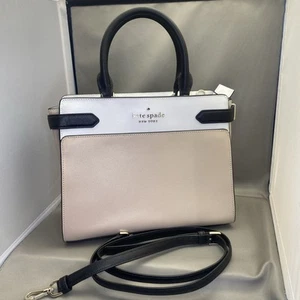 Kate Spade New York Staci Cameron Women's Medium Satchel Bag - Beige - Picture 1 of 17
