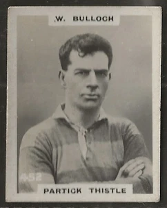 PINNACE FOOTBALL-DOUBLE FRAME BACK-#0452- PARTICK THISTLE - W. BULLOCK  - Picture 1 of 2