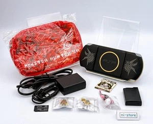 Sony PSP-3000 Console Monster Hunter 3rd Limited Region Free w/Pouch,16GB - Exc - Picture 1 of 23