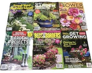 Garden Flowers Growing Beds & Borders Magazines 6pc NEW 2022 Gardening Yards - Picture 1 of 8
