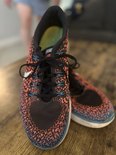 Nike Free Distance Uomo Taglia US 13 Royal Nero Arancione Bianco 827115 018 7 UK 41 Eur